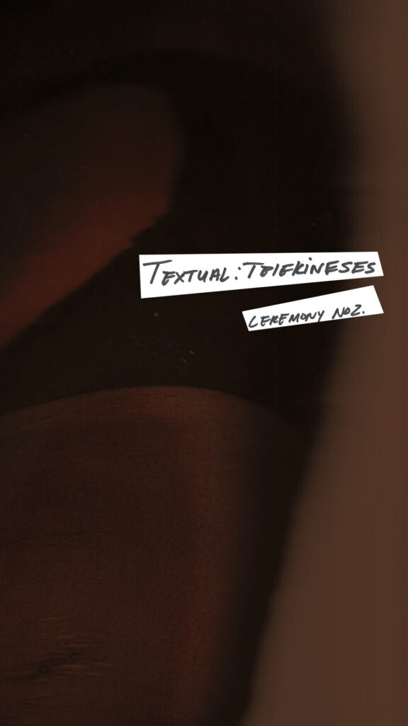 Textual:Telekinesis No.2 - artist's Website writing Workshop "Bodyasapparatus" (Virtual Only)